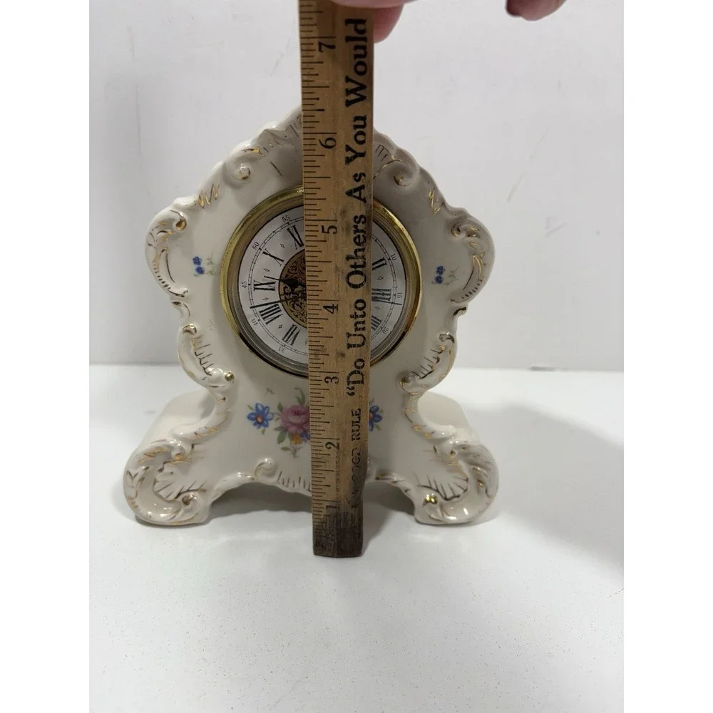 German‎ Porcelain Clock Mantel Antique Style Porcelain Hand painted Germany